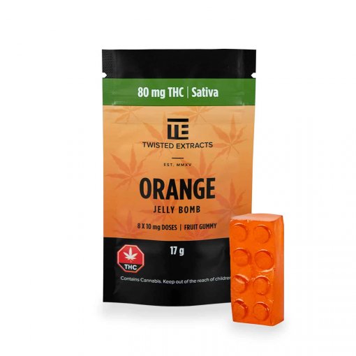 Orange Sativa Jelly Bombs &#8211; Twisted Extracts