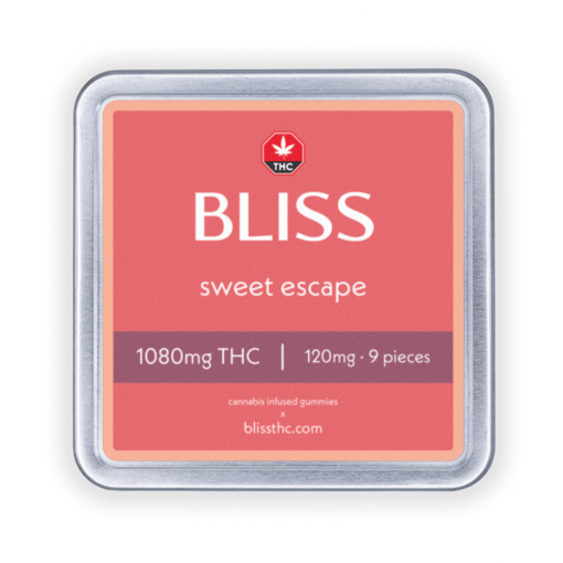 BLISS Edibles &#8211; 1080mg THC &#8211; Sweet Escape