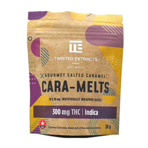 Gourmet Salted Cara-Melts 300mg &#8211; Indica &#8211; Twisted Extracts